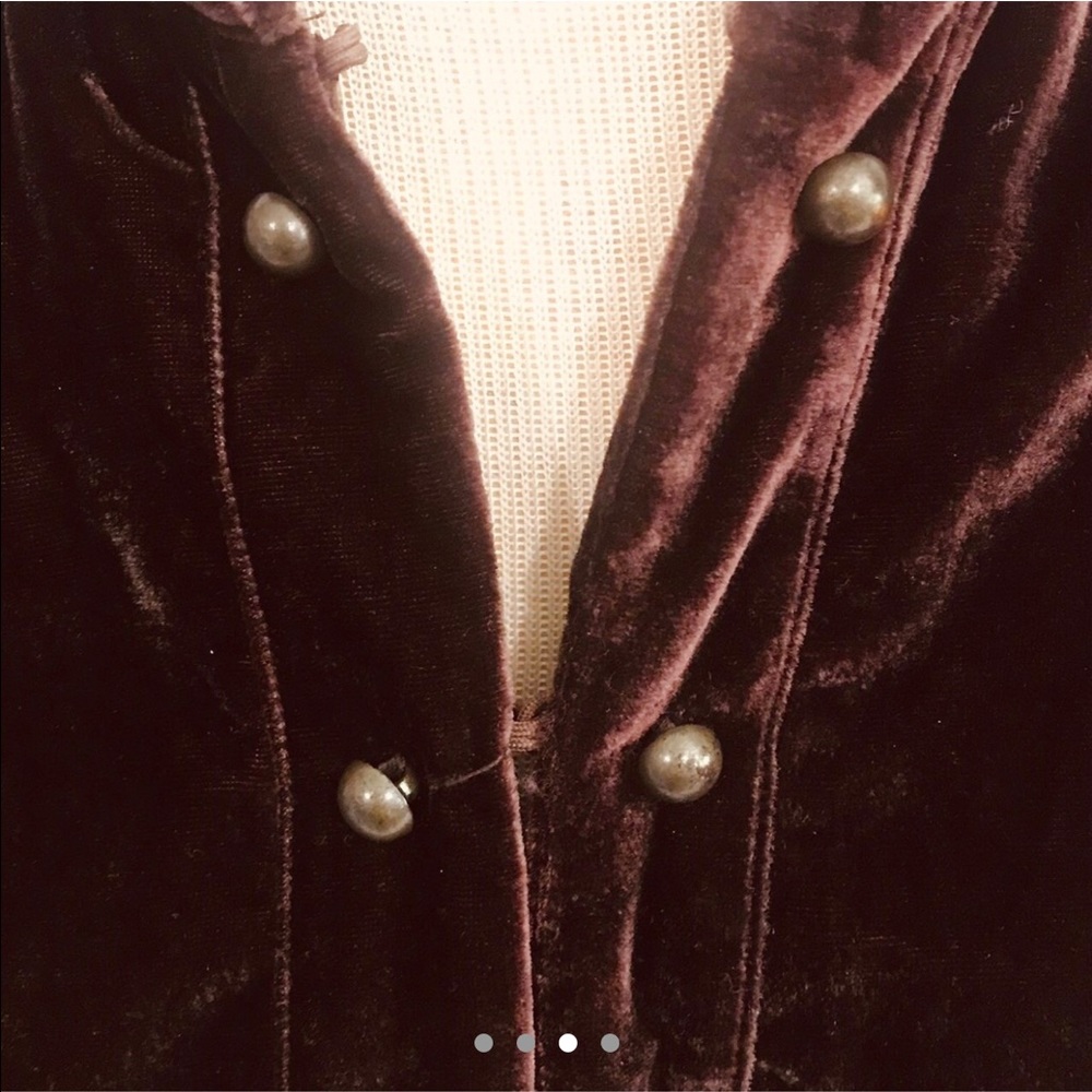 EDWARD Brand Vintage Velvet Jacket Size Small - Picture 3 of 5